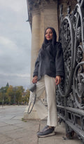 Silver Grey Mink Cardigan