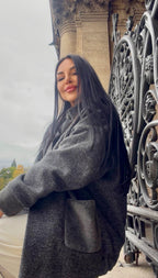 Silver Grey Mink Cardigan