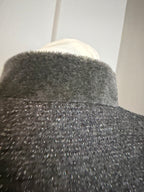 Silver Grey Mink Cardigan