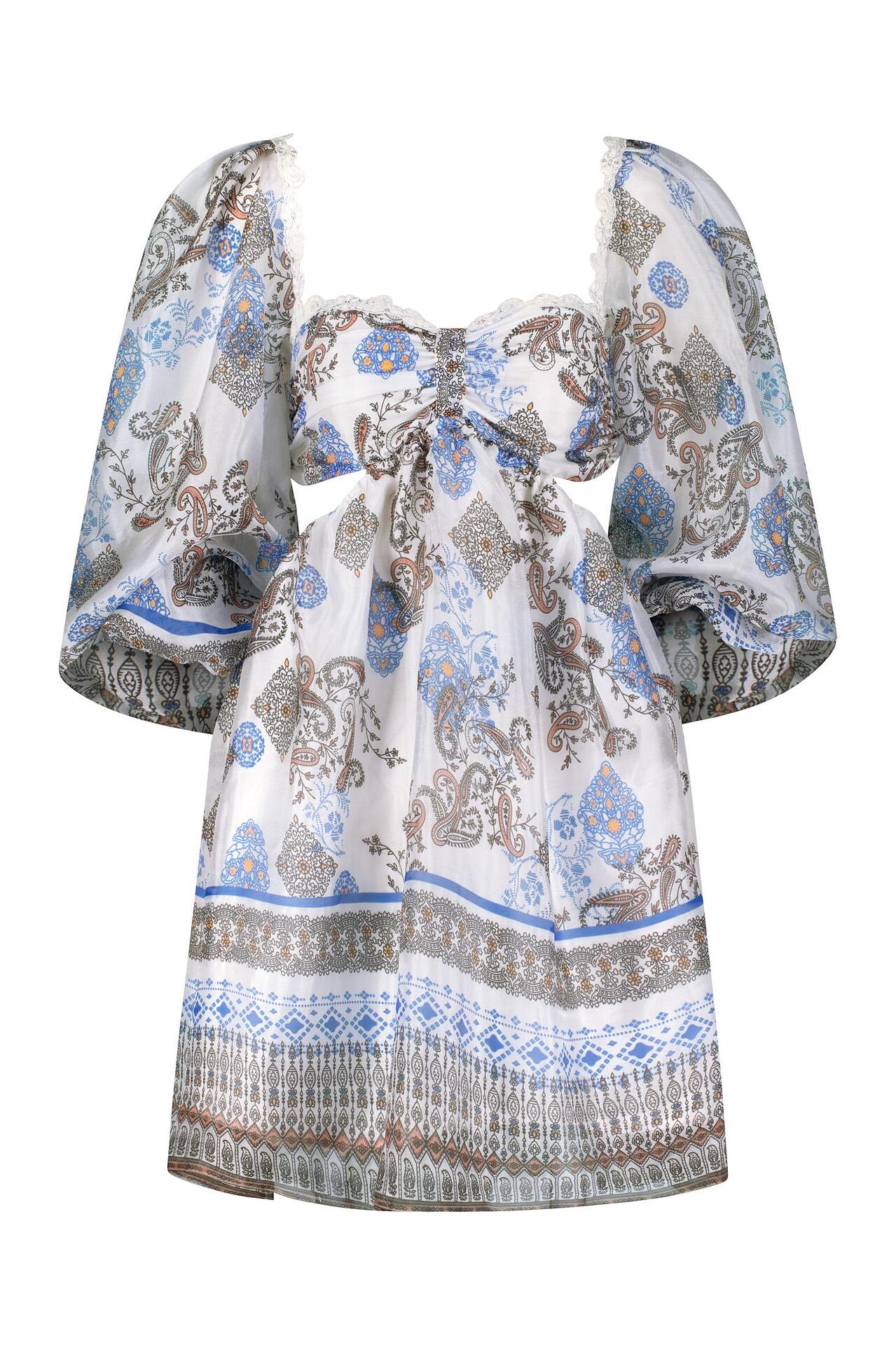Charming Summer Dress Blue Island