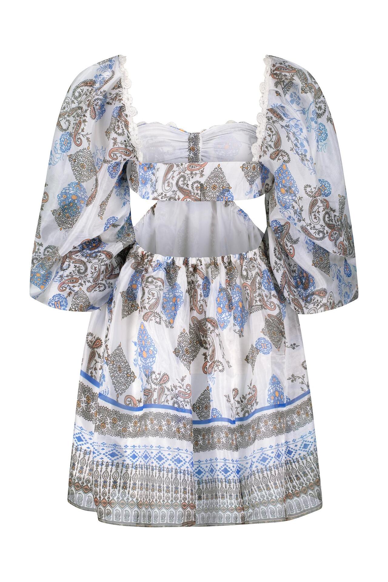 Charming Summer Dress Blue Island