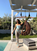 One piece Swimming suite Blue Whisper