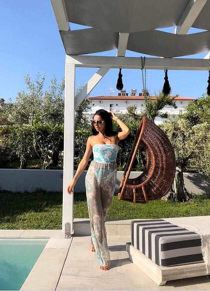 One piece Swimming suite Blue Whisper