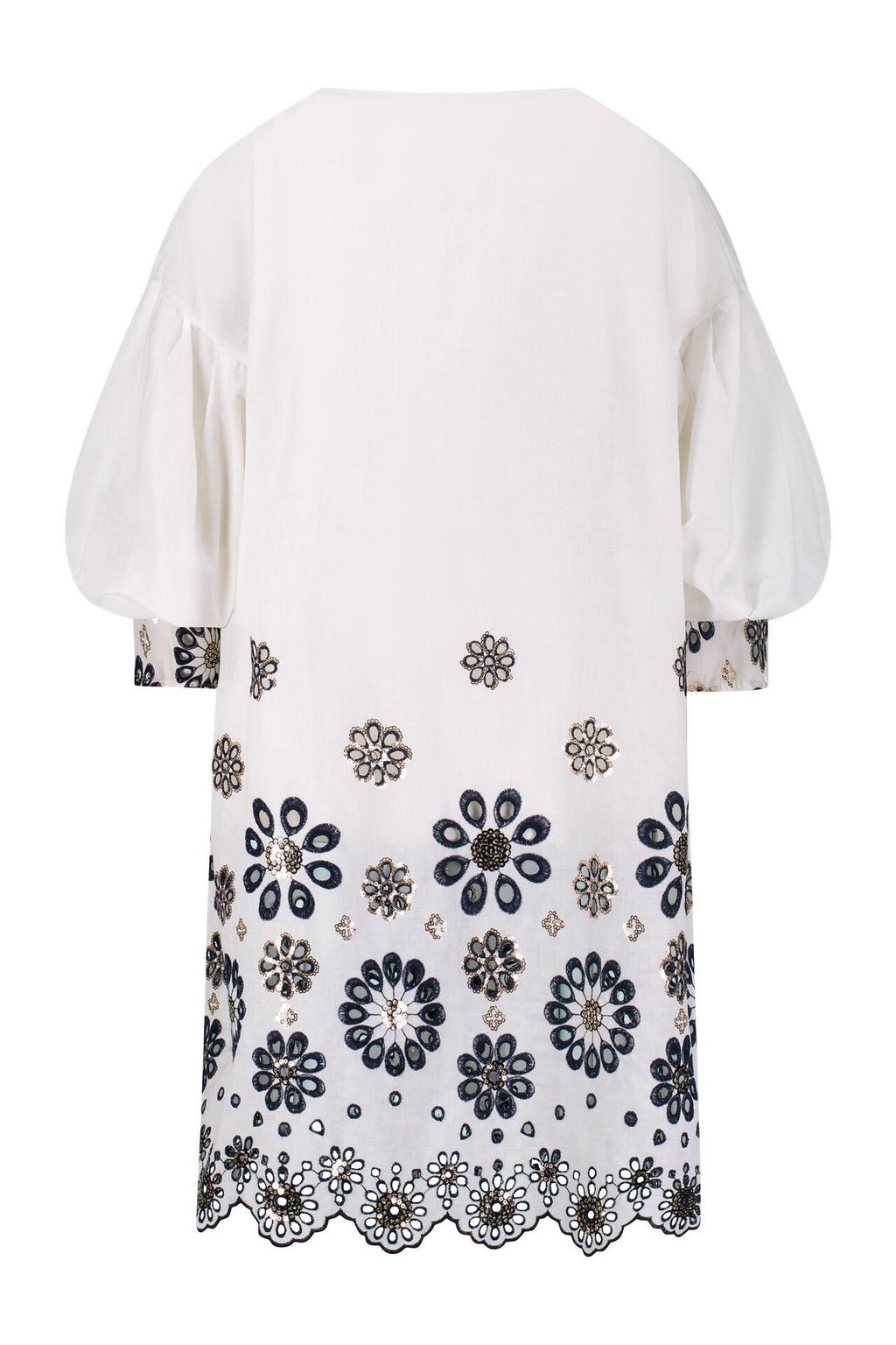 Cotton Long Shirt Gentle Flower