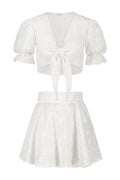 Skirt and shirt set White Summer