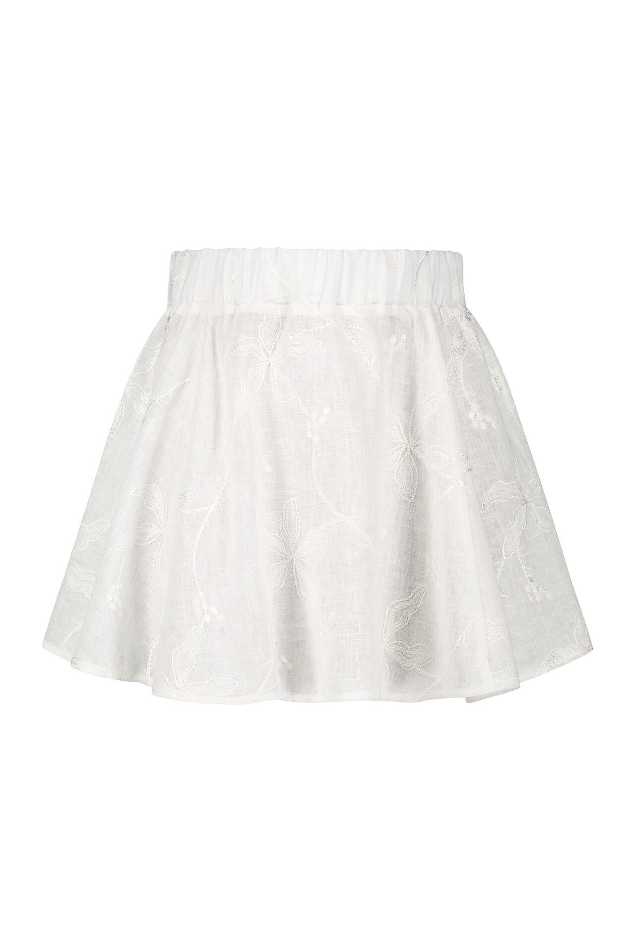 Skirt and shirt set White Summer