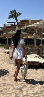 Skirt and shirt set White Summer