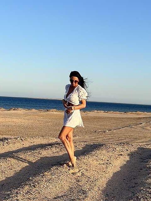 Skirt and shirt set White Summer