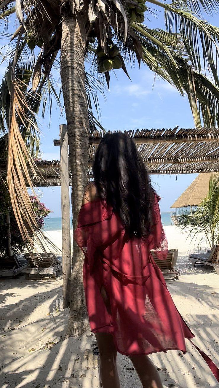 Lace & Linen Long Shirt Red Coral