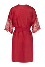 Lace & Linen Long Shirt Red Coral