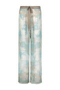 Silk trousers Blue Whisper
