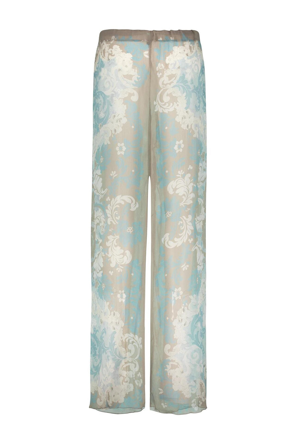 Silk trousers Blue Whisper