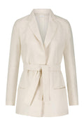 Pure Linen & Silver lamé White Blazer Elegant Me