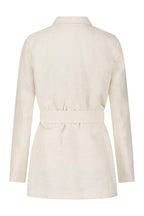 Pure Linen & Silver lamé White Blazer Elegant Me