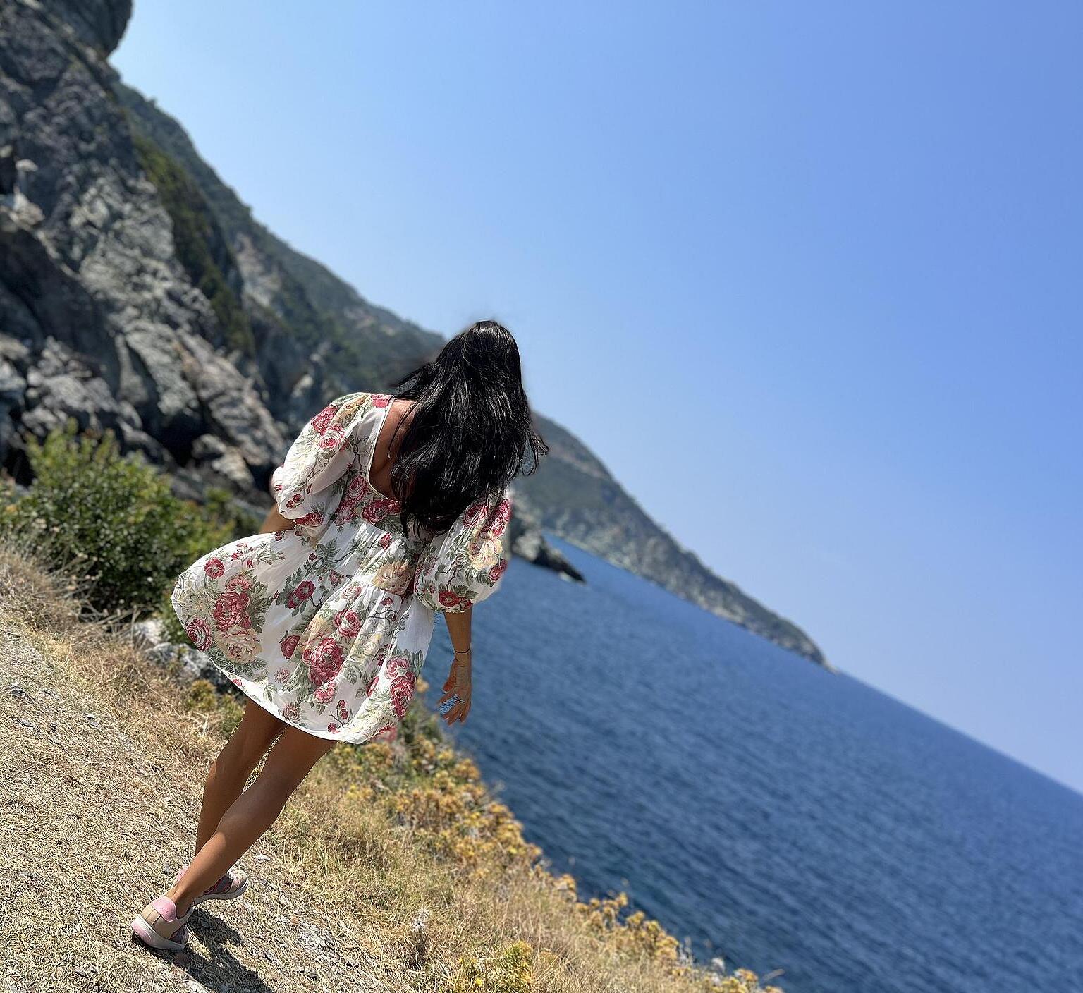 Silk Summer Dress Peoni in Love