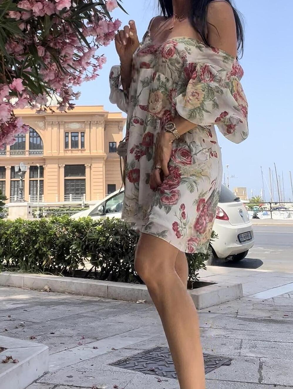Silk Summer Dress Peoni in Love