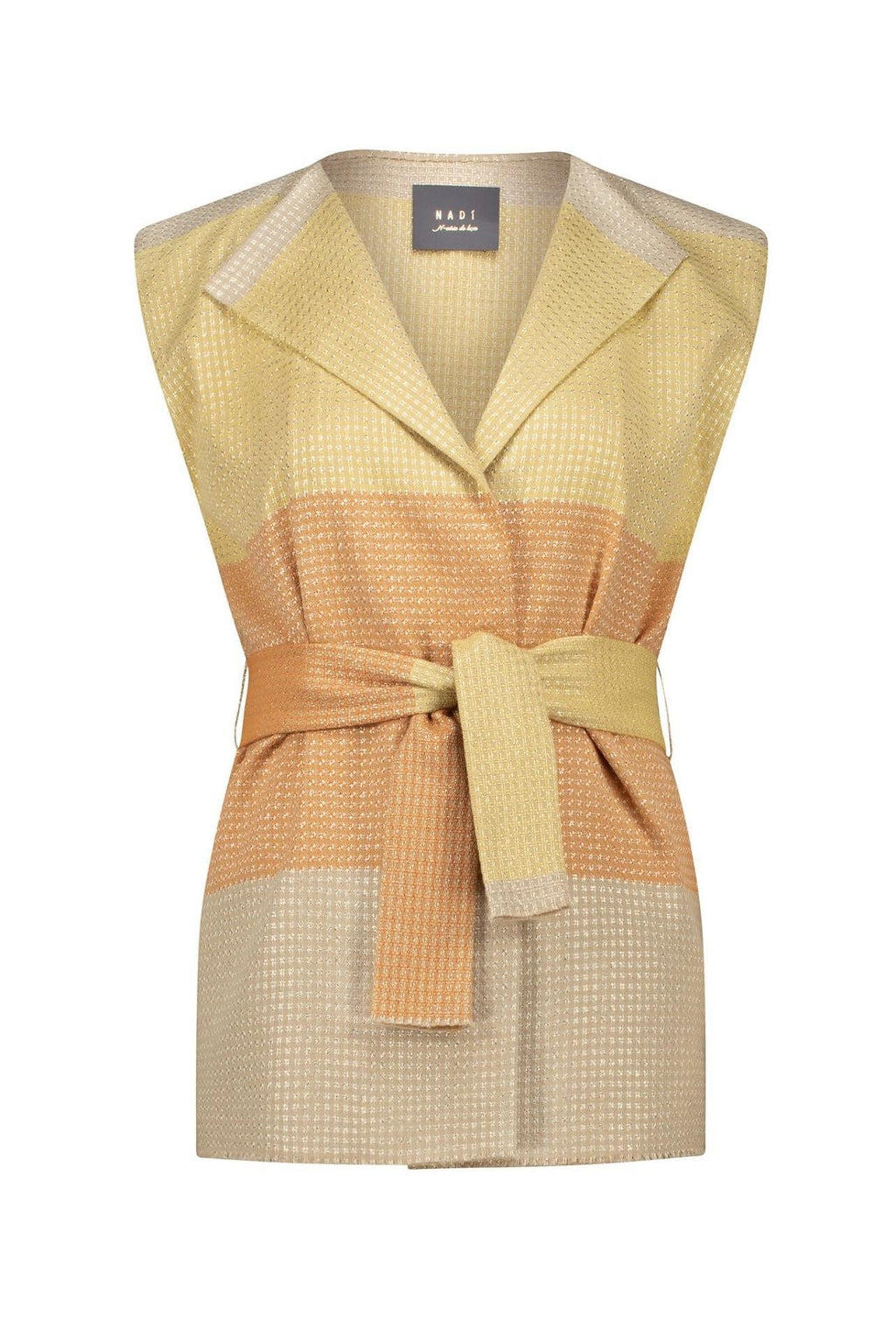 Sleeveless Blazer Shining Shoulders