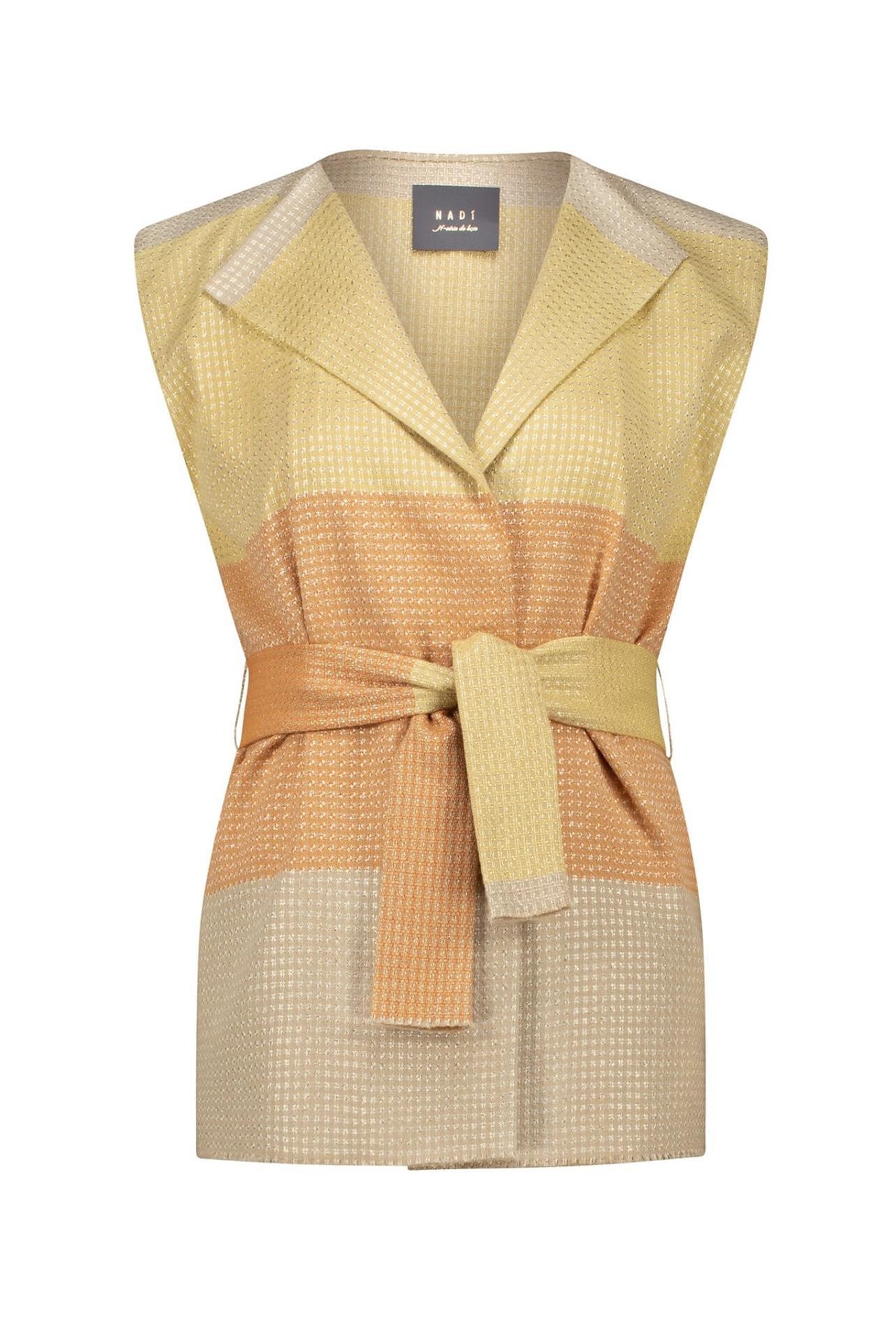 Sleeveless Blazer Shining Shoulders